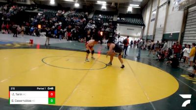 215 lbs Cons. Semi - Zachariah Tarin, Imperial vs Gabe Casarrubias, Madison