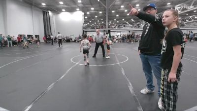 50 lbs Round 4 (6 Team) - Hannah Gregula, PA West Black vs Makayela Sawyer, POWA