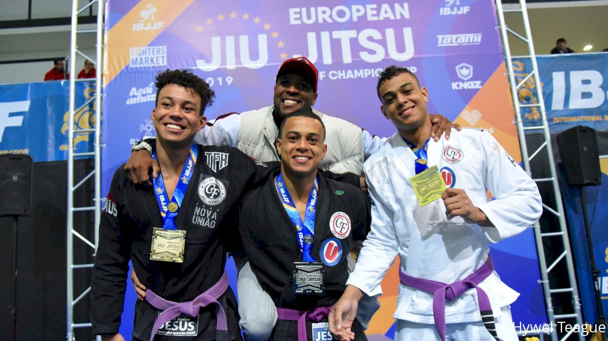 Munis Brothers Erich, Alex and Anderson Medal at 2019 IBJJF Euros