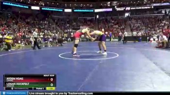 3 lbs Quarterfinal - Ayden Hoag, LeMars vs Logan Huckfelt, Spencer