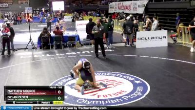 182 lbs Cons. Round 4 - Matthew Negroe, Titan Mercury Wrestling Club (TMWC) vs Dylan Olsen, Valley Silverbacks Wrestling Club