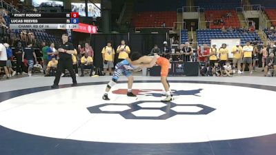 132 lbs Champ. Rd Of 16 - Ryatt Rodden, Oklahoma vs Lucas Reeves, Pennsylvania