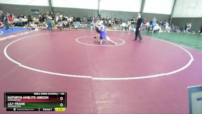 135 lbs Semifinal - Kathryn Ambute-Gibson, Washington vs Lily Frank, Washington