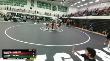 138 lbs Quarterfinal - Zavier Clifford, Big Piney vs Carston Bartlett, Rawlins
