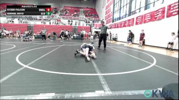 76 lbs Rr Rnd 1 - Kyzer Falcon, Division Bell Wrestling vs Ezekiel Boyd, Harrah Little League Wrestling