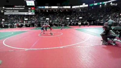 132 lbs Cons. Round 2 - Bentley Craig, Unattached vs Colton Schoolcraft, BEA2