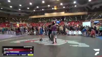 180 lbs Quarterfinal - Kyra Cole, KS vs Nicole Fernandez, MO