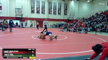 125 lbs 1st Place Match - Gage Singleton, Oregon State vs Ane`e Vigil, Clackamas Community College