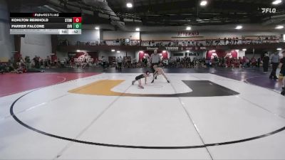 76 lbs Cross Bracket (8 Team) - Kohlton Reinhold, Steller Trained Doom vs Parker Falcone, Steel Valley Renegades