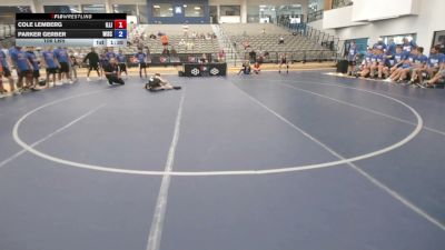106 lbs Cole Lemberg, Illinois vs Parker Gerber, Wisconsin
