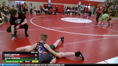 82-89 lbs Round 5 - Wyatt Fritzler, Greeley Metro vs Tatum Worthen, HRA