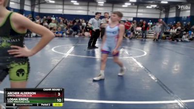 85 lbs Champ. Round 1 - Gage Green, Upper Valley Aces vs Damien Jarvis, Team Real Life