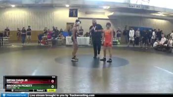 114 lbs 2nd Wrestleback (8 Team) - Bryan Davis Jr, Team Florida vs Brooklyn Pickett, Maryland