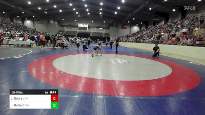 65-70 lbs Rr Rnd 3 - Lane Sears, Commerce Wrestling Club vs Jaxon Ballard, The Storm Wrestling Center