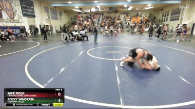 175 lbs 7th Place Match - Jack Riggs, Calvary Chapel (Santa Ana) vs Rocky Windrath, Fountain Valley