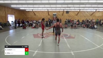 158 lbs Semifinal - Brendon Colbert, Hagerstown vs Kaiden Ellis, Arkport