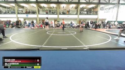 135-146 lbs Quarterfinal - Eila Barbour, BTS Girls vs Rylee Coy, Oswego Wrestling Club