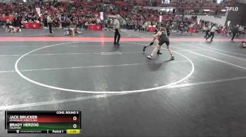 140 lbs Cons. Round 5 - Jack Brucker, Kewaskum Wrestling vs Brady Herzog, Coleman