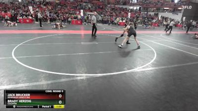 140 lbs Cons. Round 5 - Jack Brucker, Kewaskum Wrestling vs Brady Herzog, Coleman