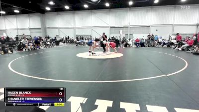 144 lbs Round 1 (8 Team) - Hagen Blanck, Kansas Blue vs Chandler Stevenson, Virginia Blue