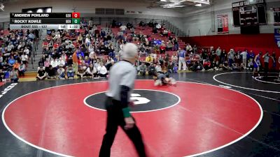 127 lbs Semifinal - Rocky Kowle, North East Hs vs Andrew Pohland, Greensburg Salem Hs