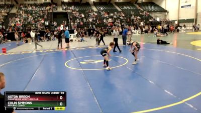 85 lbs Cons. Round 3 - Colin Simmons, Republic County vs Axton Breon, Phillipsburg Wrestling Club