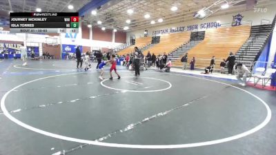 58-60 lbs Round 3 - Isla Torres, Neutral Grounds vs Journey Mckinley, Warriors