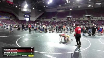 78 lbs Quarterfinal - Bryson Zunich, Badlands Elite Wrestling Club vs Boston Waldo, Lakeland Wrestling Club