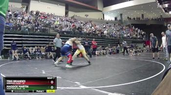 160 lbs Round 3 (6 Team) - Maddox Martin, Team Texas Blue vs Trig Brandes, Nebraska Maize