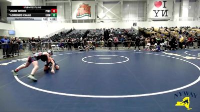 110 lbs Quarterfinal - Zane White, Penn Yan Wrestling Club vs Lorenzo Calle, Long Beach Gladiators Wrestling