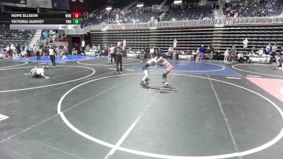 116 lbs 2nd Place - Hope Ellison, Widefield WC vs Victoria Harvey, Pwc