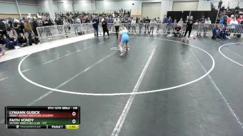 135 lbs Quarterfinal - Lyniann Gusick, Sebolt Women Wrestling Academy vs Faith Vondy, Victory Wrestling Club - VTC