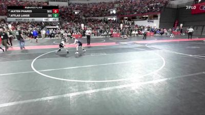 63 lbs Cons. Round 2 - Attlas Lange, Evansville Wrestling Club vs Jaxten Phares, Team Nazar Training Center