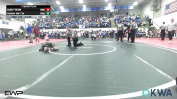 46 lbs Quarterfinal - Jase Tyson, Verdigris Youth Wrestling vs Oliver Tipton, Wyandotte Youth Wrestling