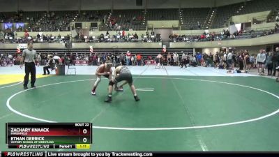 150 lbs Quarterfinal - Zachary Knaack, Marshfield vs Ethan Derrick, Victory School Of Wrestling