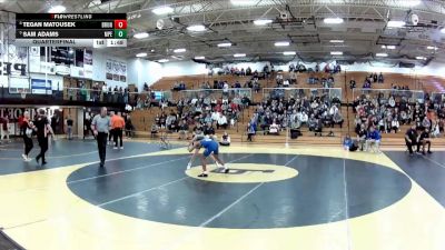 106 lbs Quarterfinal - Sam Adams, Perry (Massillon) vs Tegan Matousek, Brunswick