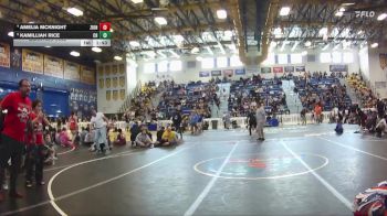 135 lbs Quarterfinal - Kamilliah Rice, Charlotte High vs Amelia Mcknight, Lincoln High School