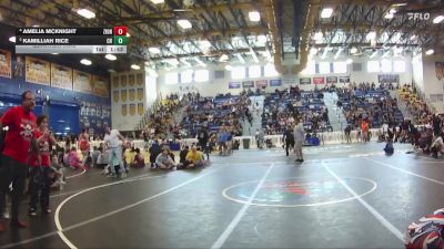 135 lbs Quarterfinal - Kamilliah Rice, Charlotte High vs Amelia Mcknight, Lincoln High School