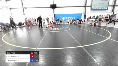 29 kg Semifinal - Nour Almohri, Michigan Rev Girls Blue vs Julie Fleming, Mat Assassins Girls