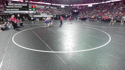 215 lbs Semis - Preston Krueger, New London vs Max Matthias, Two Rivers