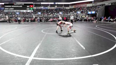 92 lbs Semifinal - Camden DeWispelare, Aquinas Catholic vs Josh Laney, Ozark Youth Wrestling