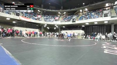 130 lbs Champ. Round 2 - April Ortiz, Unattached vs Imyjah Jackson, Unattached