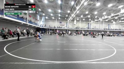 157 lbs Consi Of 32 #1 - Richie DeFulvio, Millersville vs Luke Nieto, Long Island - Unattached