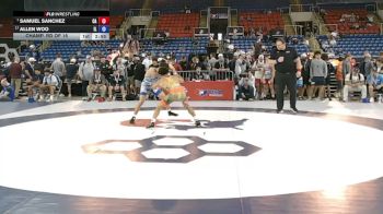 126 lbs Champ. Rd Of 16 - Samuel Sanchez, California vs Allen Woo, Illinois