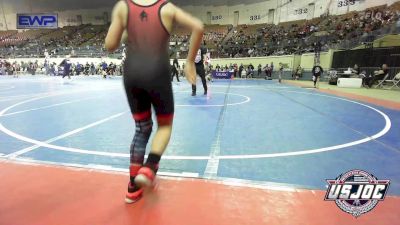 100 lbs Consi Of 16 #2 - Waylon Wright, Weatherford Youth Wrestling vs Maverick Maltos, Panhandle RTC