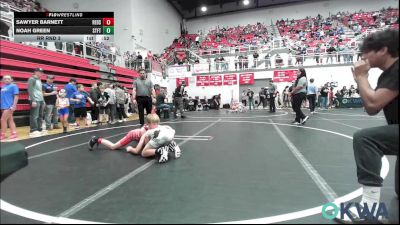 80 lbs Rr Rnd 3 - Sawyer Barnett, Redskins Wrestling Club vs Noah Green, Standfast