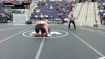 285 lbs Cons. Round 1 - Luke Cox, Georgetown (KY) vs Seth Tshiams, Southeastern