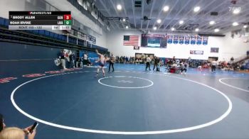 132 lbs Champ. Round 2 - Brody Allen, Glenrock vs Noah Irvine, Lander Valley