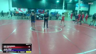 130 lbs Placement Matches (8 Team) - Jax Zamarripa, Texas Gold vs Alex Cole, Oklahoma Blue