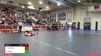 121 lbs Champ. Round 1 - Skylar Whitley, Harvard-Westlake vs Regina Awana, Arlington